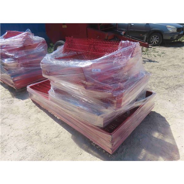 (10) 4ft x 7ft Grids with 80 4 Metal Shelf