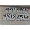 Image 2 : (8) New, Old Stock 1983 Manitoba Motorcycle Plates-