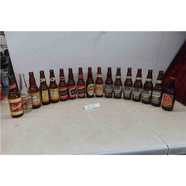(17) Vintage Beer Bottles- White Seal Beer, Carlings 