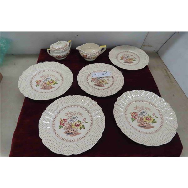 Royal DoultonGrantham D5477 Cream and Sugar, (3) Large 