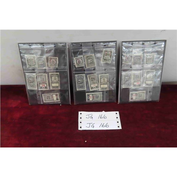Canada Tobacco Cigars and Cigarette Tax Stamps ( 7 