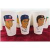 Image 2 : (13) Vintage 7- Eleven Baseball Players Cups - Mickey Mantle, Reggie Jackson, Pie Traynor and More