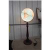 Image 1 : Light up Globe on Wood Stand (Hole in Asia)