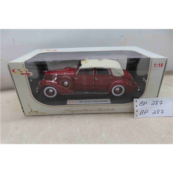 1937 Lincoln Touring Cabriolet 1/18 Signature Models 