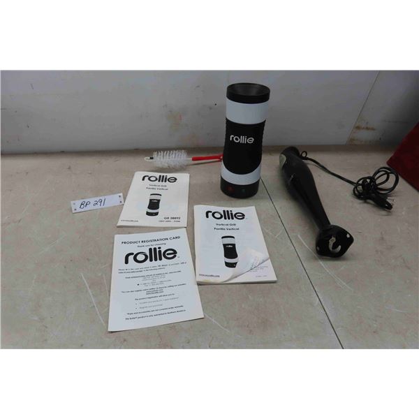 Rollie Vertical Egg Cooker with Books Like New Plus 