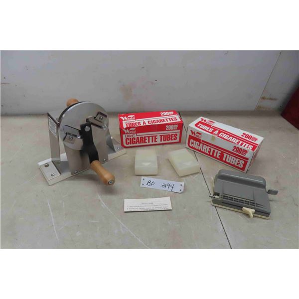 Tobacco Leaf Cutter, 2 Box Tubes, 2 Cigarette H Holder, 