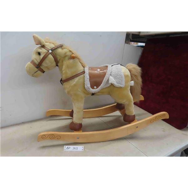 Rocking Horse with Saddle 21"x31"13" Needs Batteries 