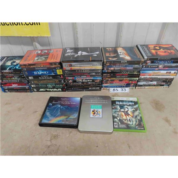 (64) DVDs +_ Blue Rays