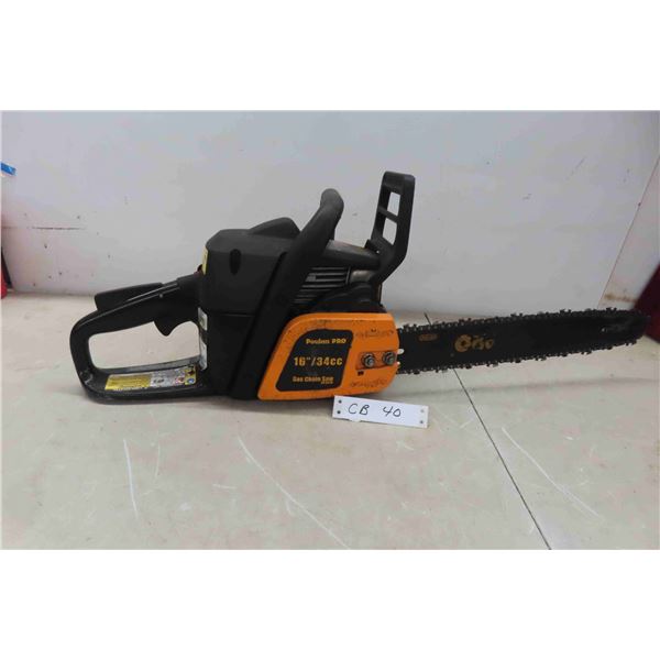 Poulin Pro Gas Chain Saw