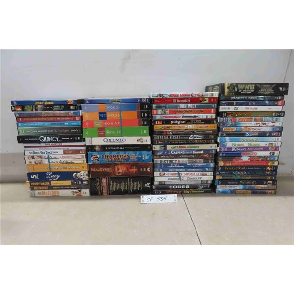 60 + DVDs : Walt Disney, Charlies Angels, McGyve, Carol 