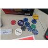 Image 4 : Poker Chips in Aluminum Case, Casino Style - Texas Hold Em 