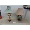 Image 1 : 2 Table Lamps with One Decorative Ceramic Base + 