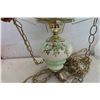 Image 4 : Hurricane Style Hanging Lamp with 2 Extra Chimneys