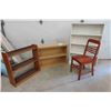 (3) Shelving Units: White Painted 47x30x8, 25x35x11