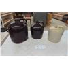 (3) Stoneware Jugs