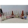 Image 2 : (12) Vintage Glass Bottles, Scona Wood Crate, Cream 