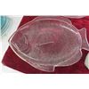 Image 9 : 30 Pcs. Glass Fish Dinner Plates, Serving Bowls