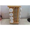 Image 3 : 12 Jar Rotating Spice Rack, Wood Chopping Board,Cuisinart Mini 