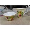 Image 9 : China Cups, Saucers, Side plates, Creamer, Sugar Bowl + 