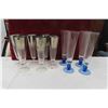Image 2 : Glasses: Rock, Blue Champaign Flutes + More