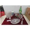 Image 1 : Decanters , Shot Glasses, Crystal Serving Plate 