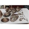Image 1 : Silver Plated Tea Service, Covered Plates, Serving 