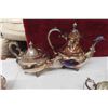 Image 3 : Silver Plated Tea Service, Covered Plates, Serving 