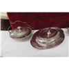 Image 4 : Silver Plated Tea Service, Covered Plates, Serving 