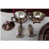 Image 6 : Silver Plated Tea Service, Covered Plates, Serving 