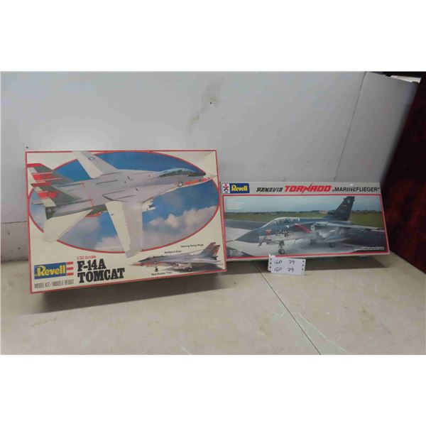 (2) Model Airplane Kit 1/32 Large Scale Complete