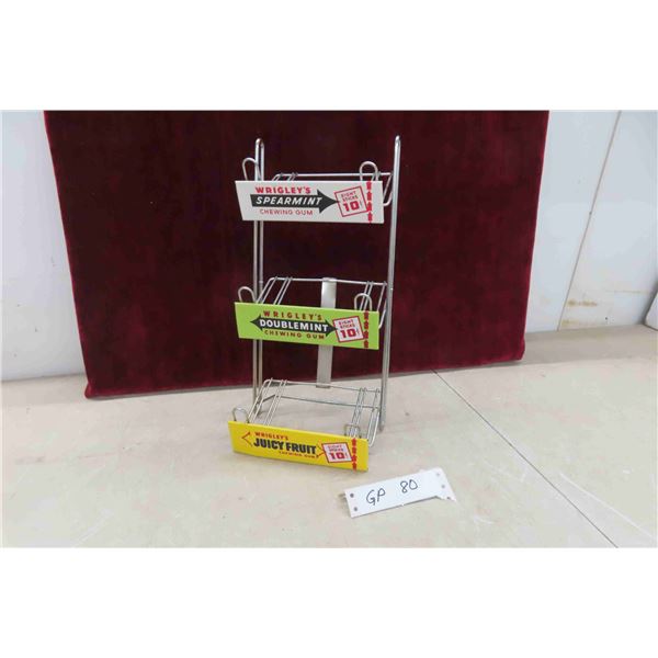 Vintage Wrigley Gum Rack .10 cents 13 1/2 x 61/2 x6