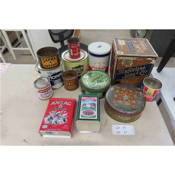 Collector Tins: Honey, Five Roses, Peek Freans + 