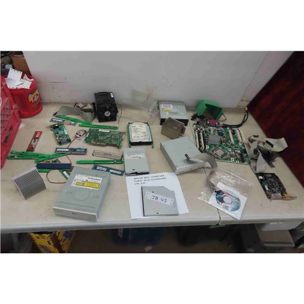 Misc. Computer Parts: Ram, Mainboard, CPU + 