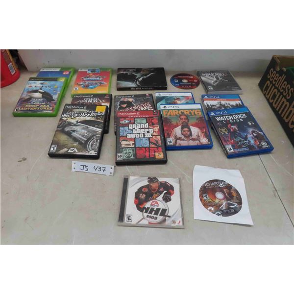  15 Games: PlayStation 2, 3, 4, 5 & XBox  
