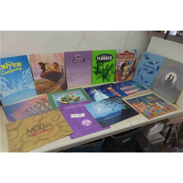 16 Disney Collector Lithographs Various Years