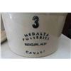Image 4 : 3 Stoneware Crocks 12" Medalta with Lid, Jug