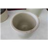 Image 6 : 3 Stoneware Crocks 12" Medalta with Lid, Jug