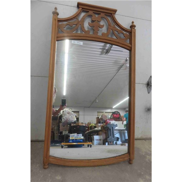 Wood Framed Mirror 52x28