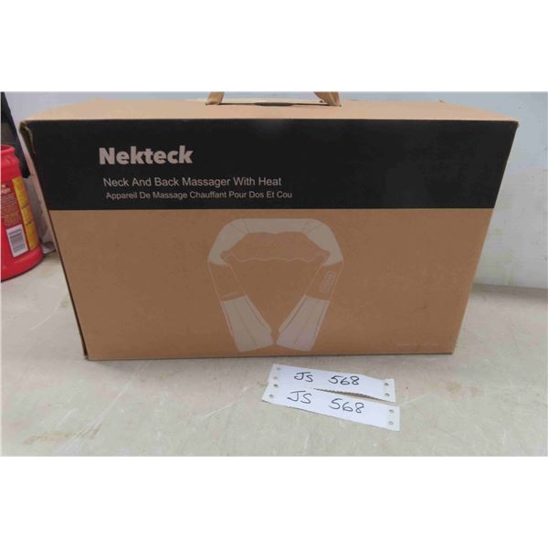 Nekteck Neck + Back Massager with Heat - New Store 