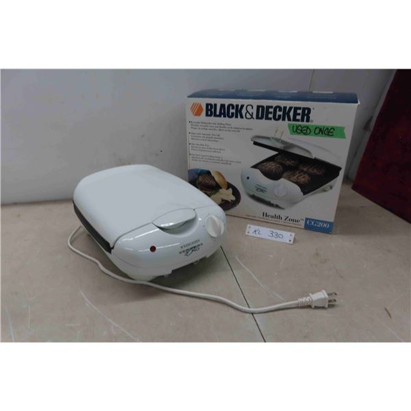 Black and Decker Indoor Cooking Grill- Grease Tray Missing