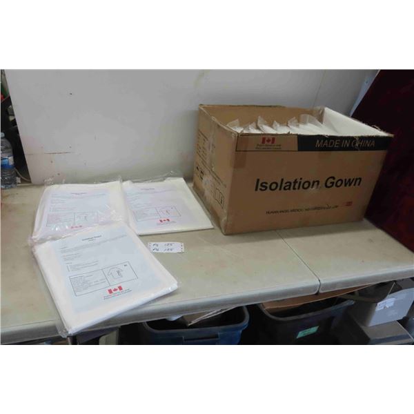 Box of 38 Level 3 Isolation Gowns, Great for Painting 