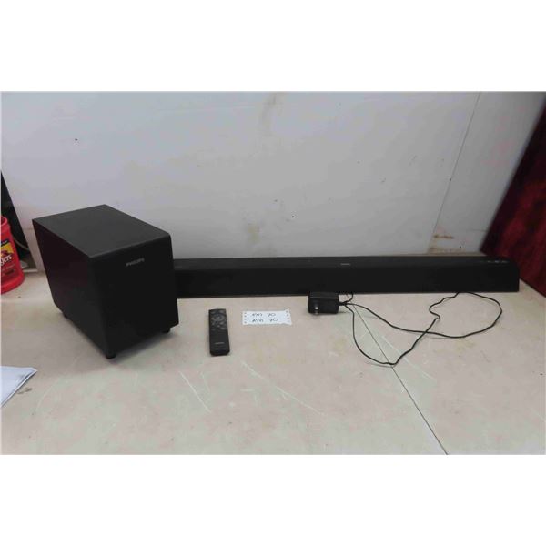 Philips Subwoofer- No Power Cord, Sound Bar + 