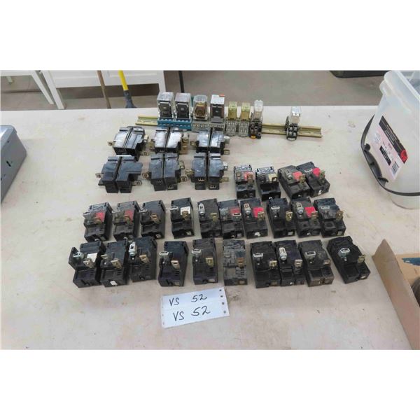 (2) Pole Pushomatic Breakers + Single Pole +