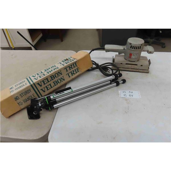 Tripod  and B+D Finisher Sander