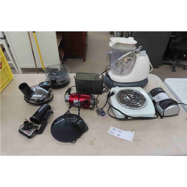 T-Fal Processor, Rocket Chef, Hot Plate, Hand 