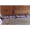 Image 1 : Taco Bell 2x Light Up Signs 13'' x 59'' & 13'' x 56'' 