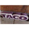 Image 2 : Taco Bell 2x Light Up Signs 13'' x 59'' & 13'' x 56'' 