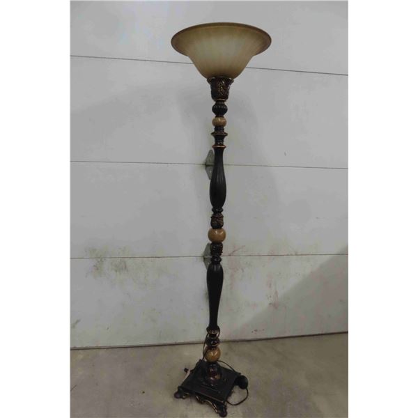 Floor Lamp with Glass Shade