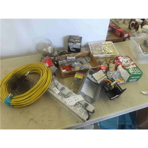 Wire Clips, Hardware: Nuts & Bolts, Steel Wool, Electric 