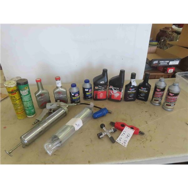 Air Grease Gun, 3 Tubes of Grease, Brake Fluid, Power 